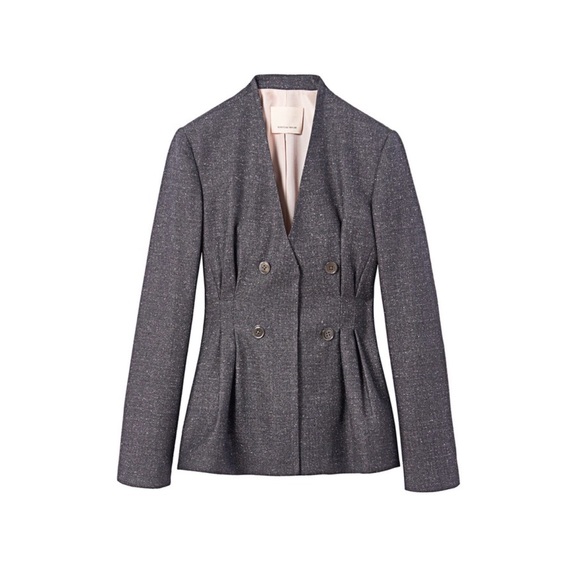 Rebecca Taylor Herringbone Jacket Size 6 - Picture 4 of 4